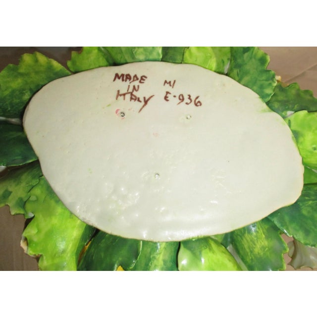 1990s Italian Ceramic Floral Bouquet For Sale - Image 4 of 10