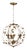 Austen Gold Leaf Cage Chandelier - Gold For Sale
