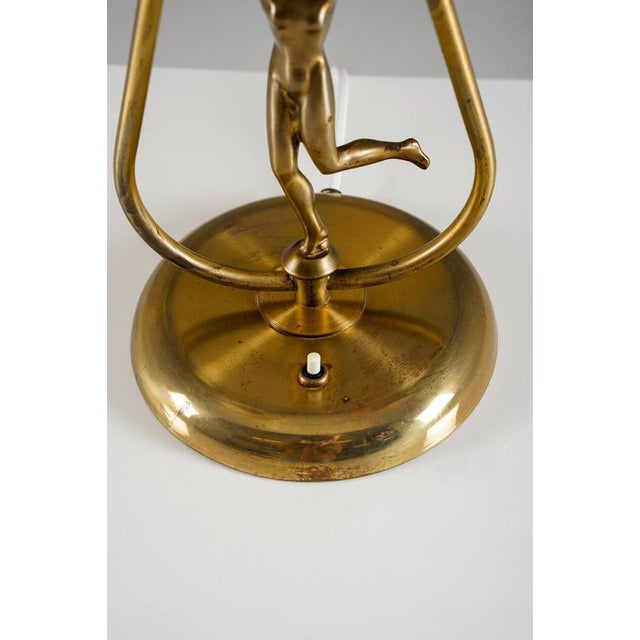1940s Swedish Modern Brass Table Lamp, 1940s For Sale - Image 5 of 14