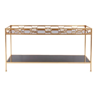 Kyron Gold Console Table For Sale