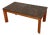 Modernist Fossil Marble Coffee Table with Wooden Base, 1970s For Sale