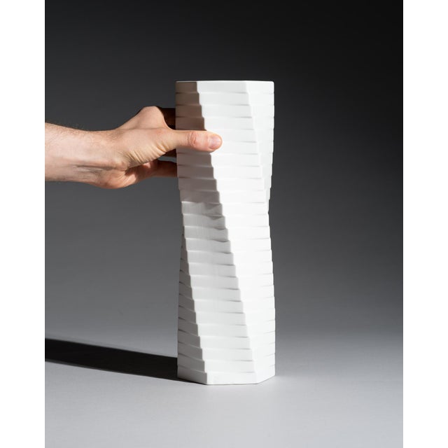 White Bisque Porcelain Vases by Werner Schreib, Martin Freyer and Werner Uhl for Rosenthal, 1970s, Set of 3 For Sale - Image 16 of 18