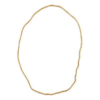 19.2 Karat Gold Wire Chain For Sale