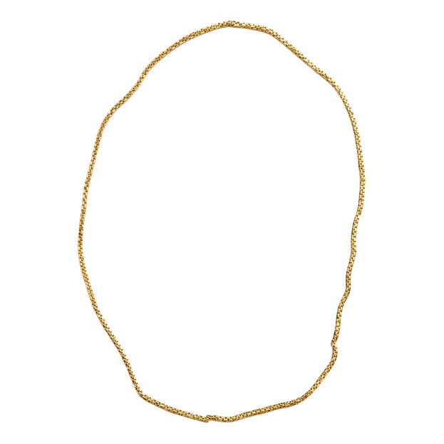 19.2 Karat Gold Wire Chain For Sale