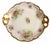 Limoges, France Antique 1900s Jean Pouyat Limoges Hand-Painted Handled Cake Plate - Pink Roses For Sale - Image 4 of 11