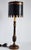 Chinoiserie Vintage Chinoiserie Style Tole Painted & Wood Table Lamp For Sale - Image 3 of 12