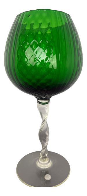 Large Green Glass Vase from Empoli, Italy, 1960