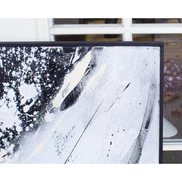 “White Tree Kimono” Abstract Acrylic and Enamel on Canvas Painting by Martha Kaplan For Sale In Indianapolis - Image 6 of 9