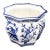 Large Blue and White Chinese Porcelain Planter For Sale