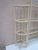 Natural Wicker Rattan Pagoda Style Etagere TV Entertainment Center from the 1980s Glass Shelves 3-Piece Unit Style:...