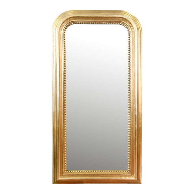 Matthew Izzo Home Waverly Large Wall Mirror - Gold Leaf For Sale