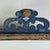Early 20th Century Vintage Salvaged Wooden Ornamental Fairytale Open Shelf in Blue Paint For Sale - Image 5 of 10