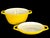 Mid-Century Modern Mid 20th Century Enamel on Cast Iron Dutch Oven Designed by Michael Lax for Copco, 2 Piece Set For Sale - Image 3 of 12