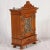 Antique Art Nouveau Hanging Cabinet in Oak and Brass, 1900 For Sale - Image 9 of 18