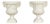Pair of Blanc de Chine Midcentury Urns with Rams Heads and Ivy Leaves For Sale
