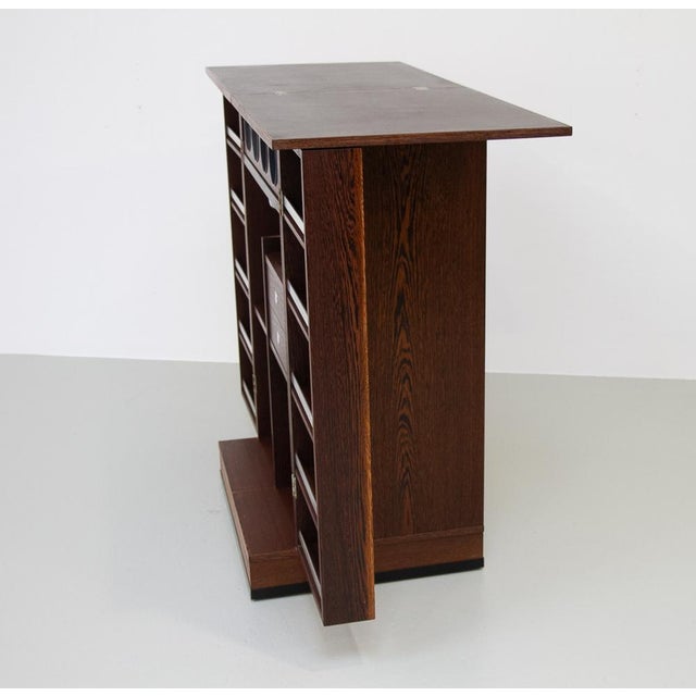 Wood Danish Modern Folding Dry Bar in Wengé by Dyrlund, 1960s For Sale - Image 7 of 18