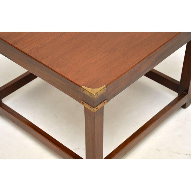 Vintage Military Campaign Side Table, 1930s For Sale - Image 6 of 7