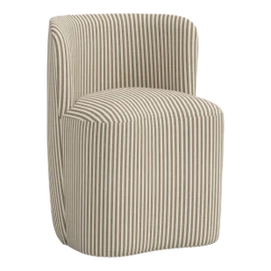 Stoffer Home x Cloth & Company Gail Dining Chair in Jane Stripe Burlap