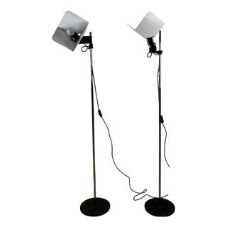 Triedro Lamps by Joe Colombo for Stilnovo, 1970s, Set of 2 For Sale