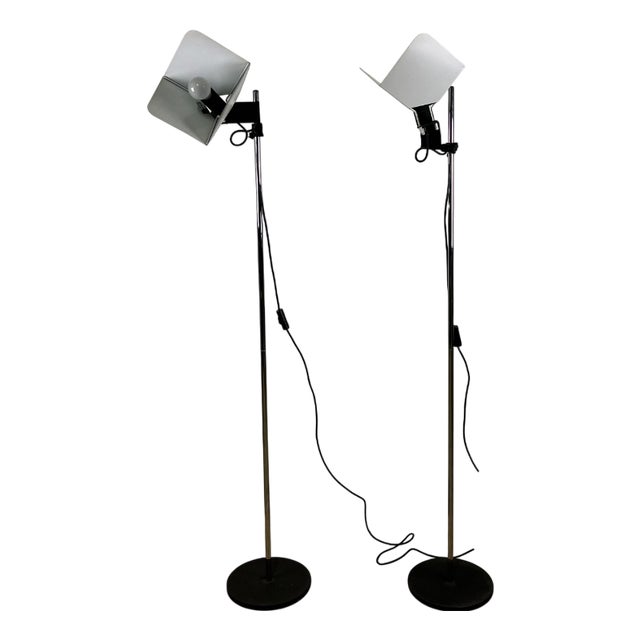 Triedro Lamps by Joe Colombo for Stilnovo, 1970s, Set of 2 For Sale