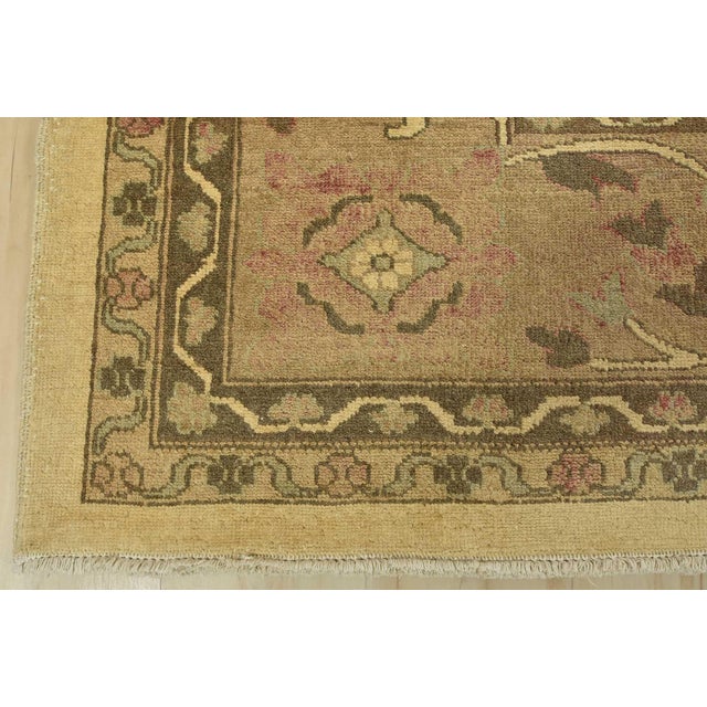 Ziegler Rug 9'4'' X 12'10'' Beige Wool Hand-Knotted Oriental Carpet For Sale - Image 12 of 15