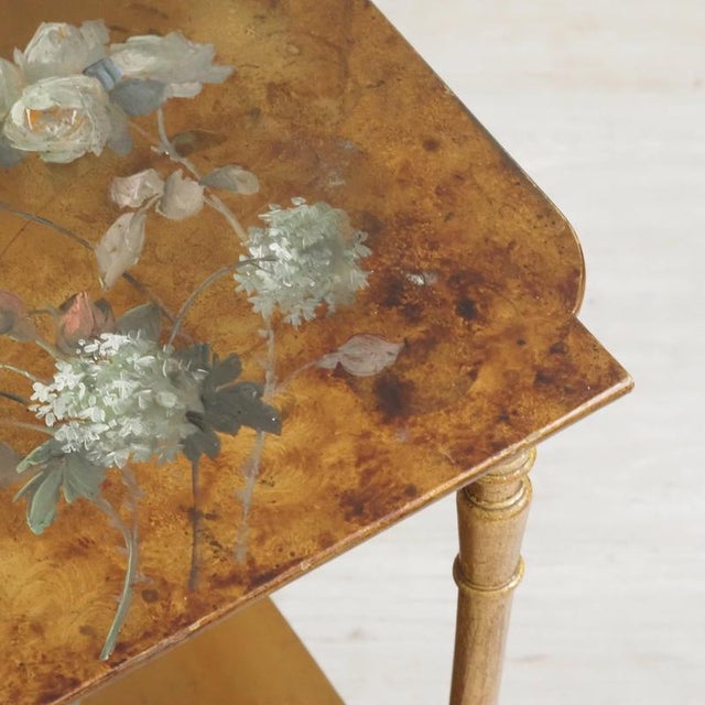Wood Vintage Belle Époque Side Table, 1900 For Sale - Image 7 of 10