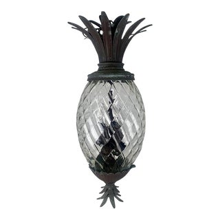 Extra Large 1990s Hinkley Lighting Pineapple Pendant Light /Outdoor/Indoor For Sale