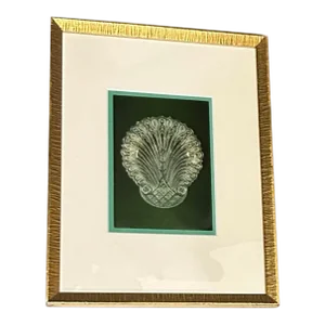 Early 20th Century "Tiara in Green" in Gold Leaf Frame