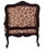 1990s Michael Taylor Louis XV Style Wide Arm Chair W Giraffe Velvet For Sale - Image 5 of 5