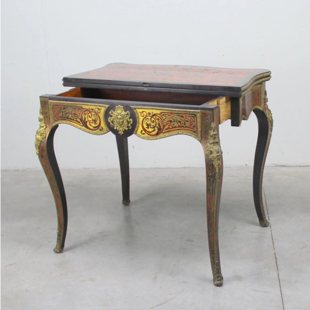 Marquetry Game Table For Sale - Image 8 of 10