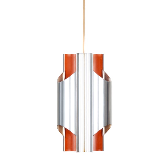 Vintage Pendant Lamp by Bent Karlby for Lyfa, Denmark, 1970s For Sale