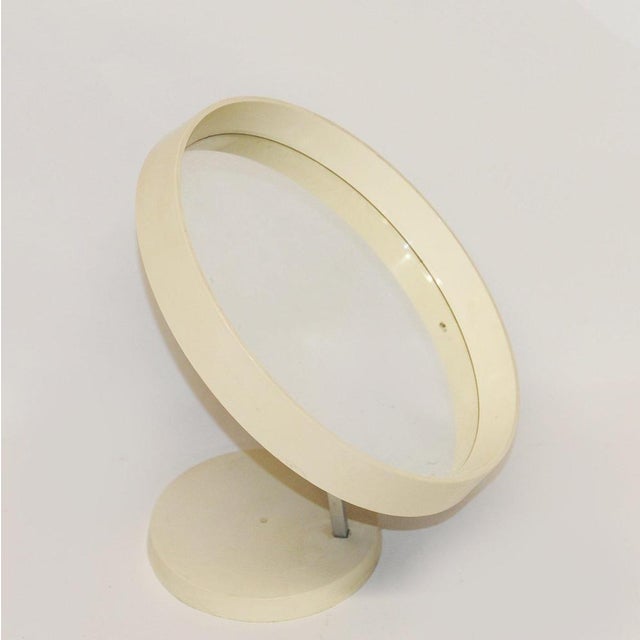 Vintage Danish Cream Table Top Vanity Mirror from Termotex, 1960s For Sale - Image 6 of 10