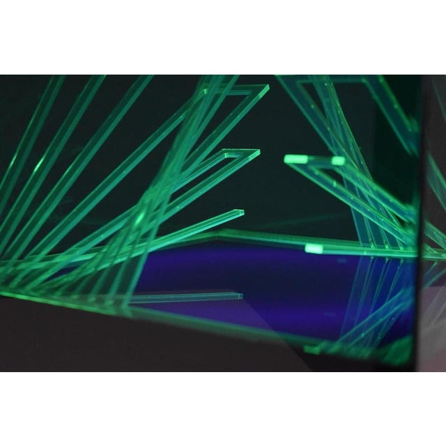 Teos Cube Illuminated Sculpture by James Rivière, 1970 For Sale - Image 11 of 14