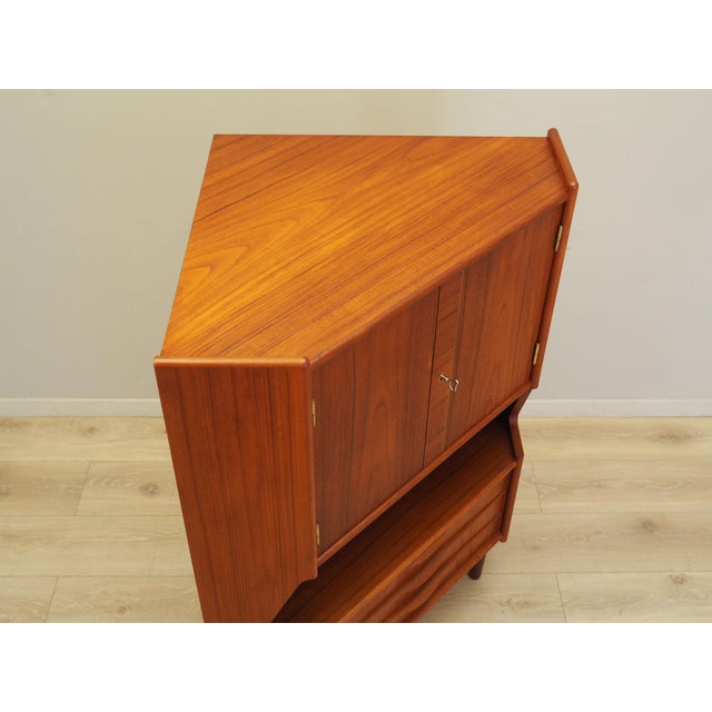Wood Danish Teak Corner Cabinet, 1970s For Sale - Image 7 of 16