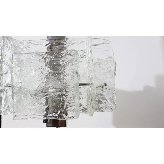 Murano Glass Pendant Chandelier from Mazzega, 1970s For Sale - Image 11 of 12