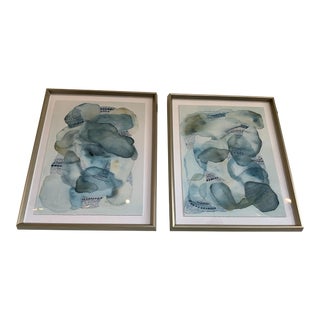 Pair of Clouded Thoughts Framed Wall Art For Sale