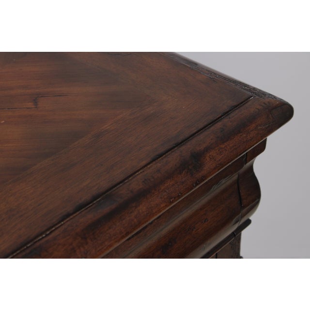 Continental Style Inlaid Front Distressed Sideboard Console For Sale - Image 16 of 17