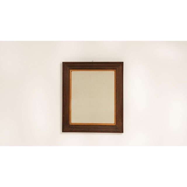 19th Century France Brown Wood Mirror For Sale In Greensboro - Image 6 of 8