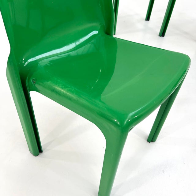 Selene Chairs by Vico Magistretti for Artemide, 1970s, Set of 4 For Sale - Image 10 of 12
