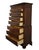 Universal Furniture Banded Mahogany Biedermeier Traditional Victorian Style 45" Chest on Chest 609150 For Sale In Kansas City - Image 6 of 14