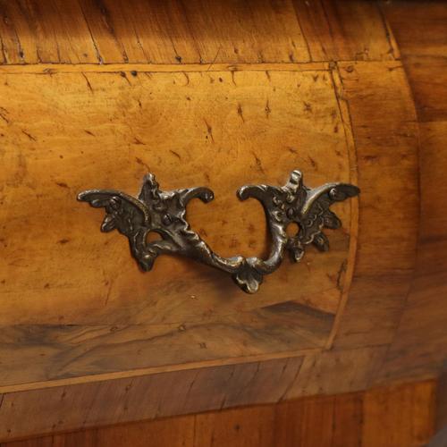 Brown Walnut Showcase Cabinet For Sale - Image 8 of 11