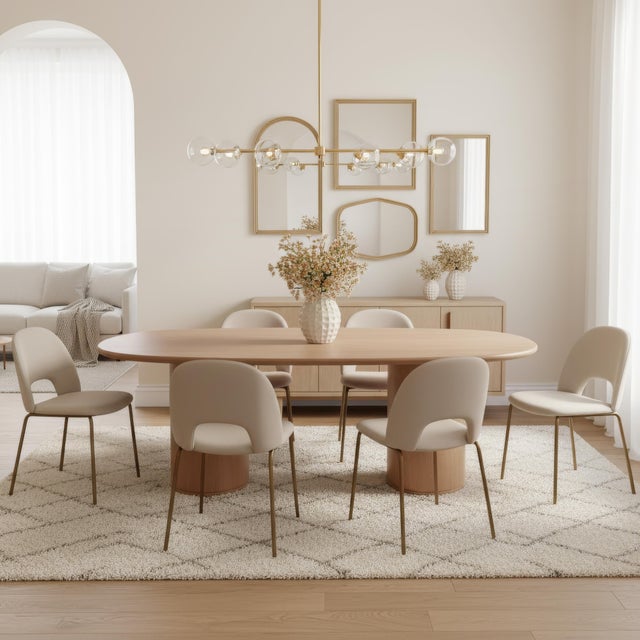 Elevate your space with the Butler Specialty Company Kersten 84" Oval Wood Dining Table, a stunning statement piece that...