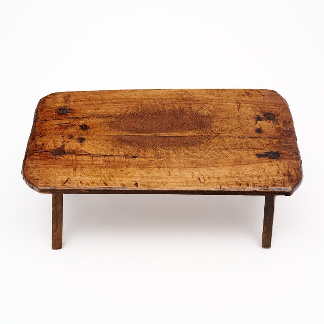Wood Italian Arte Povera Antique Side Table For Sale - Image 7 of 10