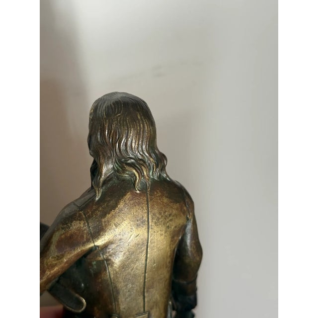 19th Century Gilt Bronze Portrait Sculpture of Benjamin Franklin Circa 1830s For Sale In New York - Image 6 of 14