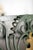 Filigreed Green With Gold French Iron Chandelier For Sale - Image 10 of 11