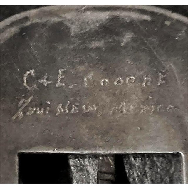 Rare Native American Zuni C & D Cooche Cooeyate Signed Inlay Sterling 2 Pc Ranger Lizard Belt For Sale - Image 4 of 10