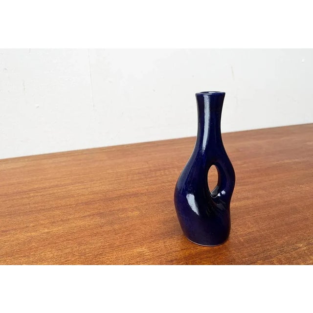 Mid-Century Modern Mid-Century German West German Pottery WGP Vase with Organic Shape, 1960s For Sale - Image 3 of 13