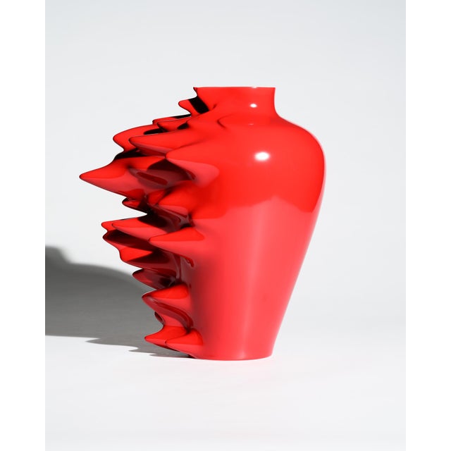 Red Fast Limited Edition Porcelain Vase by Cédric Ragot for Rosenthal, 2010 For Sale - Image 9 of 9
