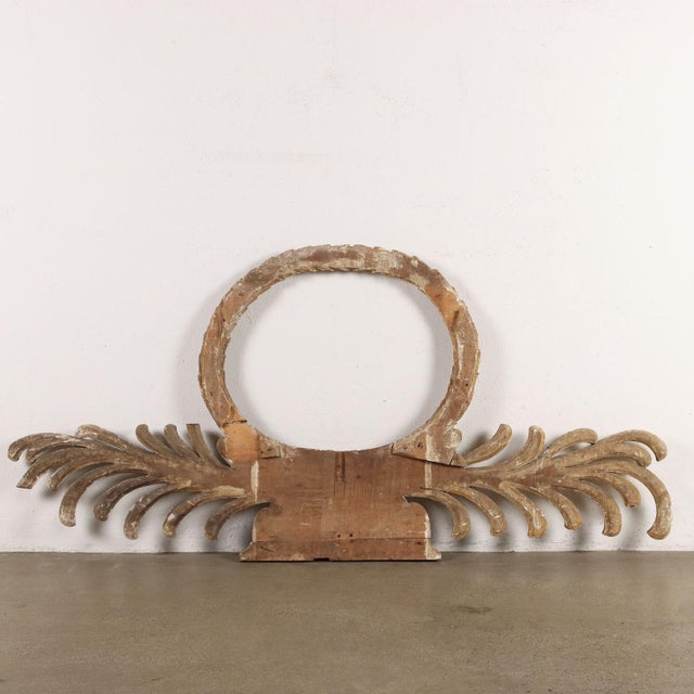 19th Century Upper Door Frieze in Carved and Gilded Wood, Italy For Sale - Image 11 of 14