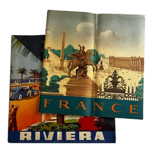 Vintage French Italian Travel Booklets- Set of 2